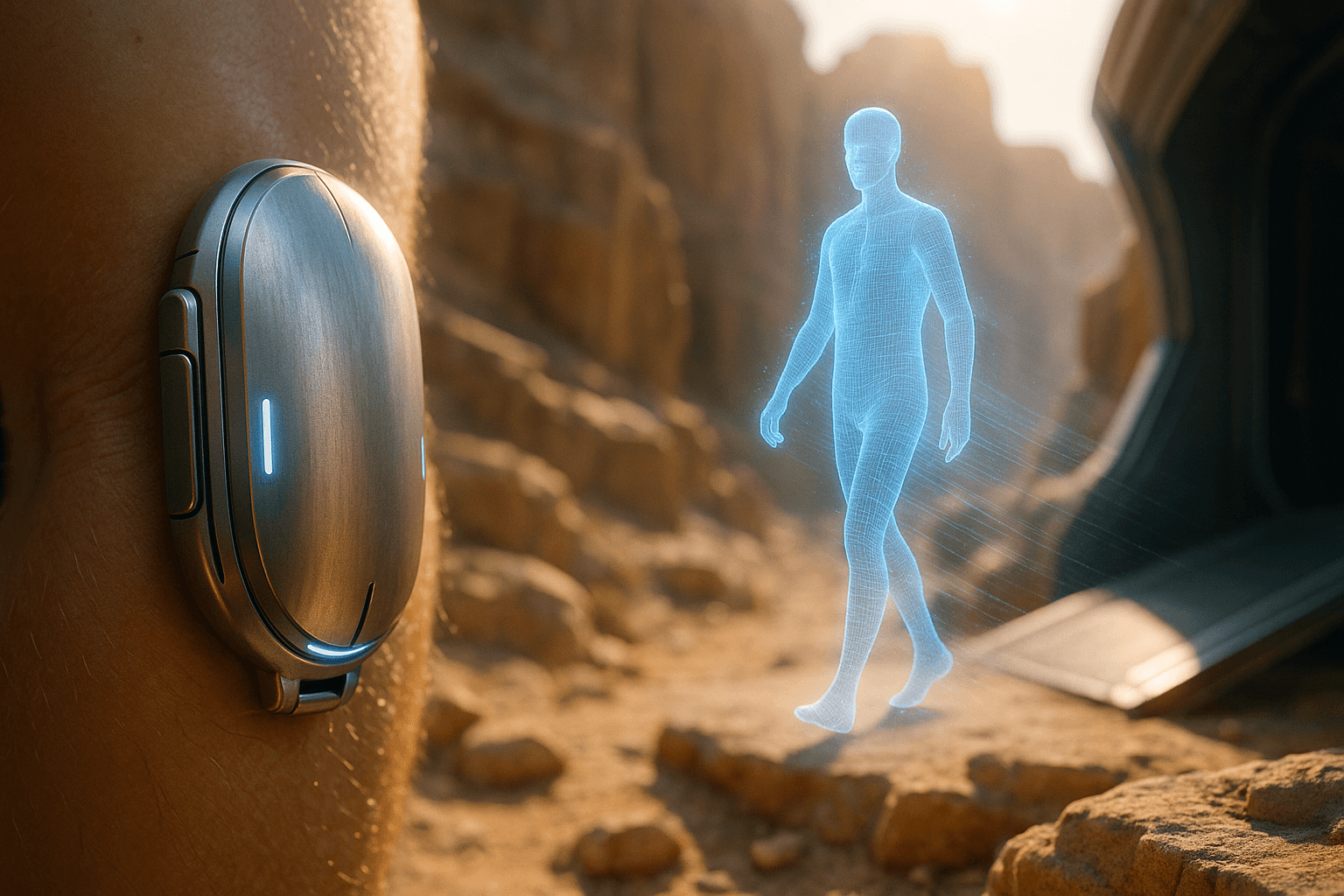 Mobile Holographic Emitter